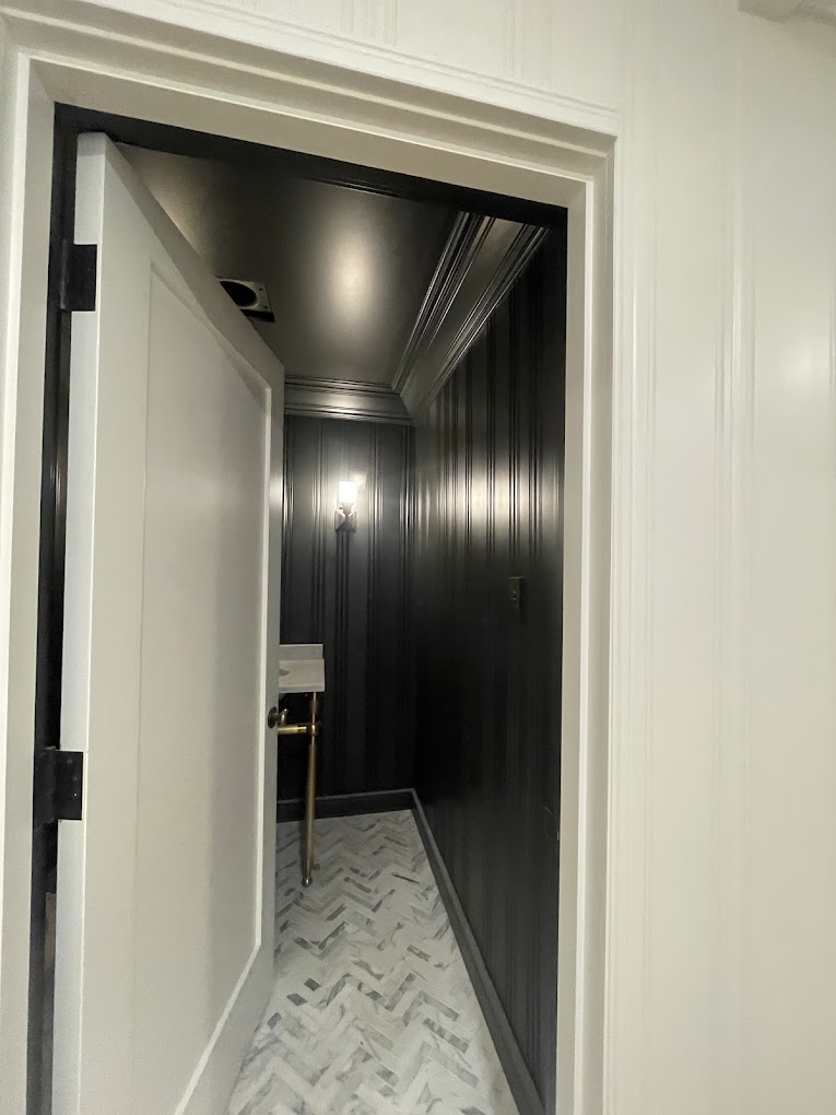 1D17DFCF-A208-4E61-ACBE-C6B25D6223ED White bathroom door in a home in Seattle, WA