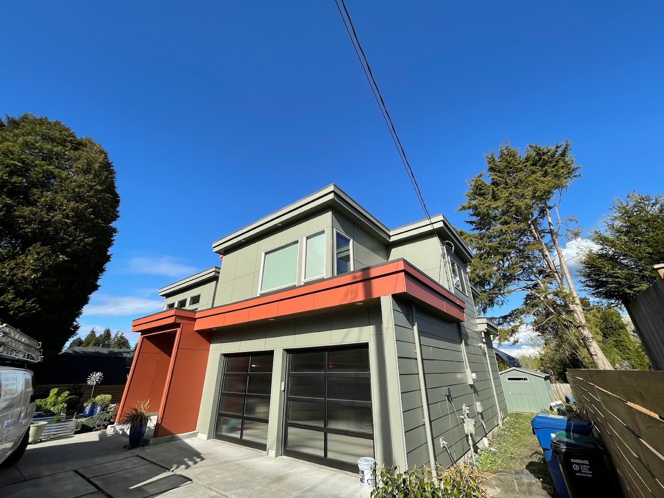 Freshly painted exterior of home in Seattle, WA